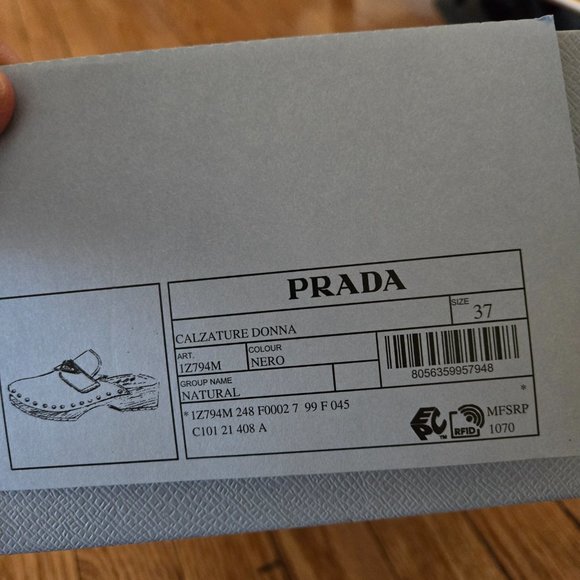 Prada clogs brand new size 37 - Picture 9 of 12